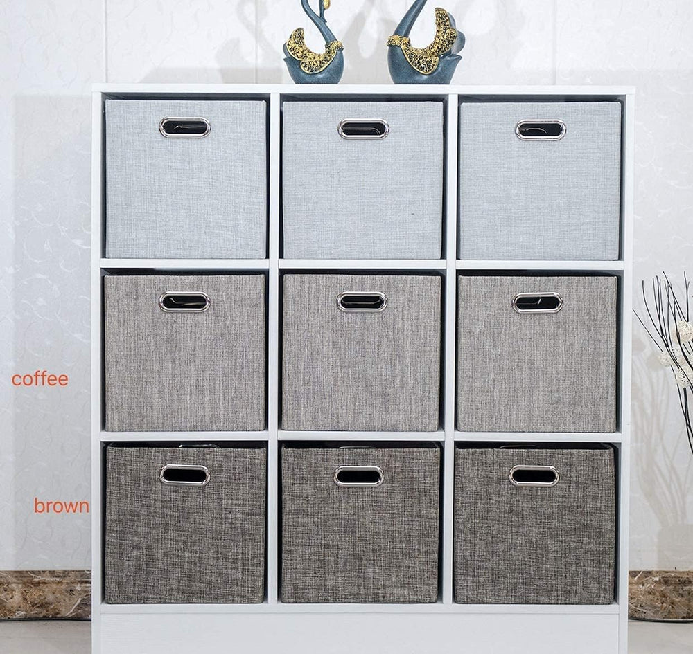 Posprica Storage Bins,11×11 Foldable Storage Cubes Boxes Container Closet Org...