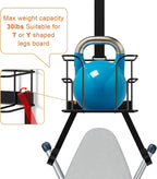 ORLESS Over The Door/Wall Mount Ironing Board Hanger, Laundry Room Iron and Ironing Board Caddy Storage Holder, Black