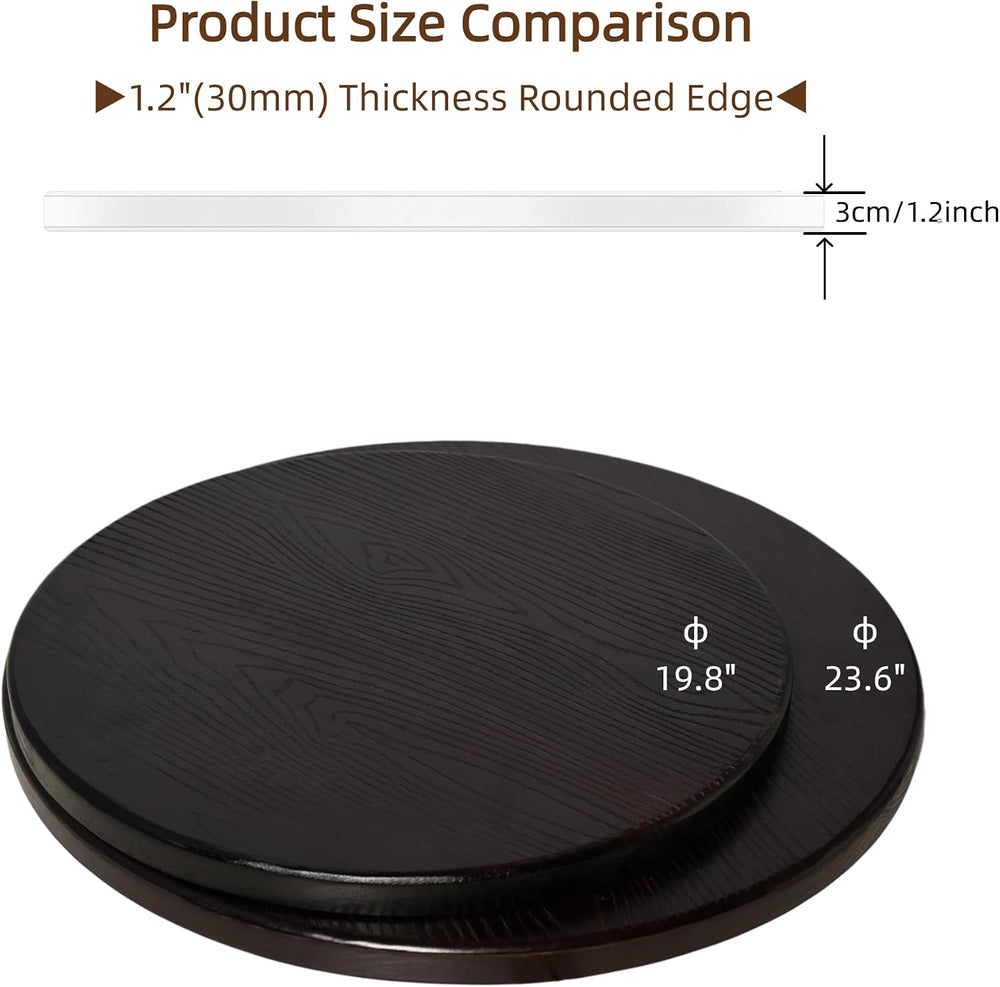 Round Wooden Table Top 19.8inch DIY for Coffee Table Dinner Table Pub Table S...