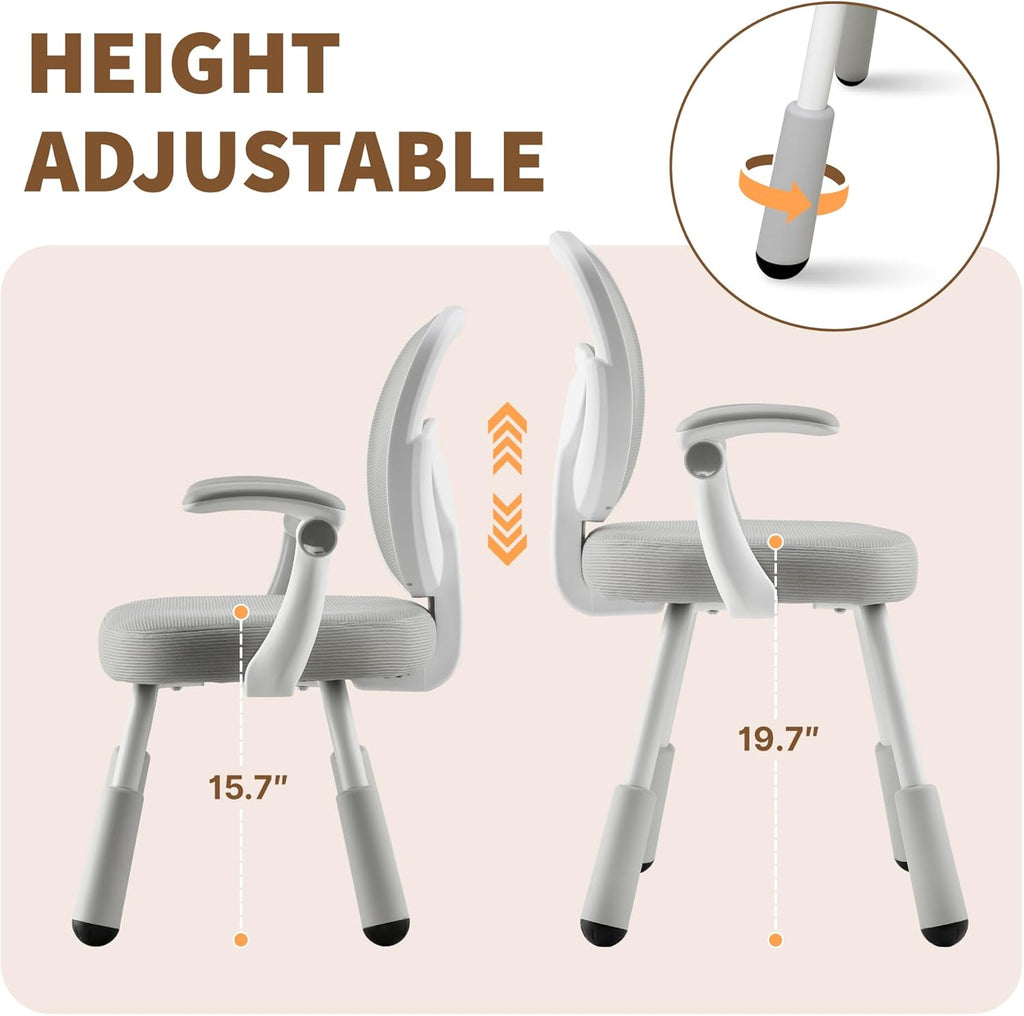 ERIYA Kids Desk Chair, Kids Study Chair,Height-Adjustable with Back Support, Ergonomic Design, Multifunctional for Study, Work & Dining – Ideal for Boys & Girls' Bedrooms & Schools