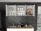 Modern Wall Cabinet, Four Interior Shelves, for Kitchen Dining Room,for Kitchen Home