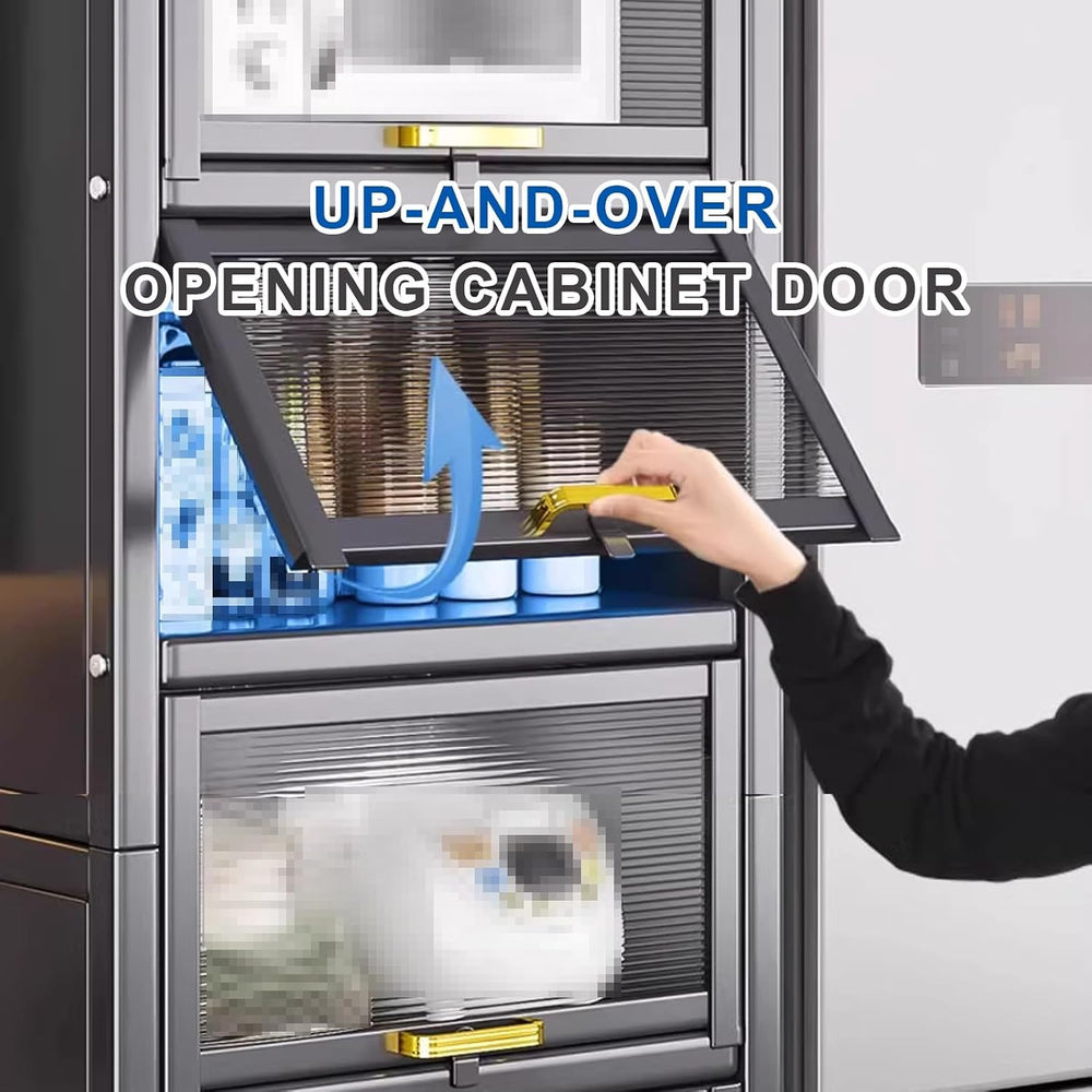 Kitchen Storage Cabinets, Minimum Footprint is Only 35cm Wide, Carbon Steel K...