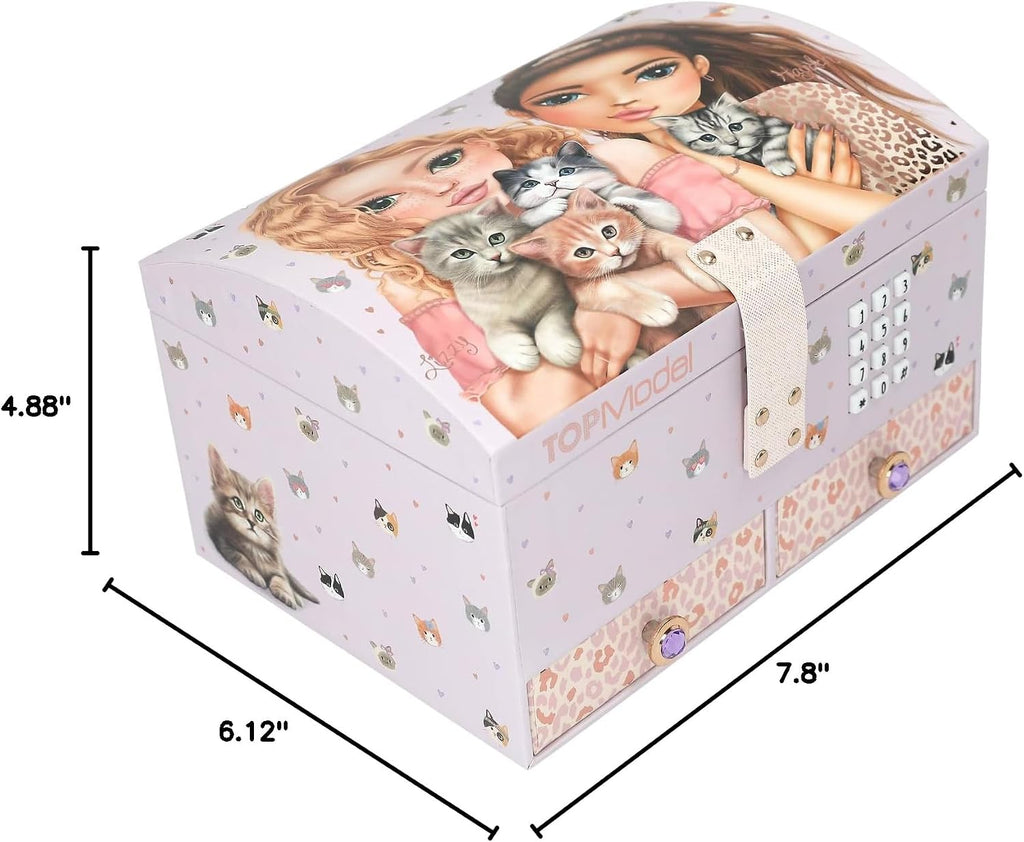 Depesche TOPModel 13578 Jewellery Box with Code and Sound Cat Love