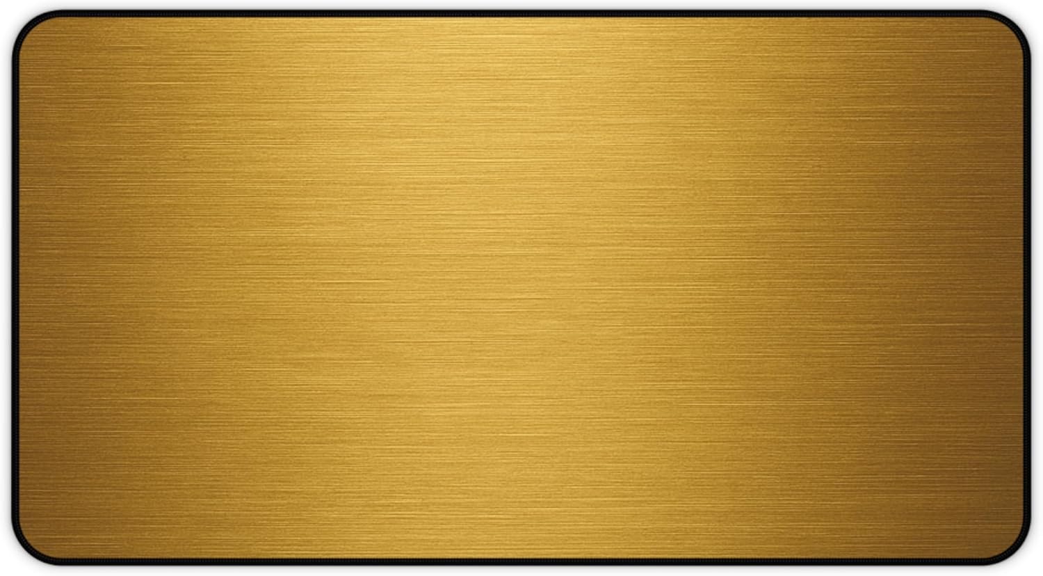 Brushed Metal Texture Desk Mat - Extended Mouse Pad & Desk Pad, Neoprene Surface, Non-Slip Rubber Base, Stitched Edges, Desk Protector for Keyboard & Mouse (Gold, 12x22)