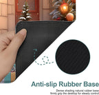 Christmas Scene Gaming Mouse Pad 31.5"x11.8"Desk Mat Anti-Slip Rubber Base & Durable Stitched Edges for Gamers Smooth Mouse Writing Surface for Desk Office/Home