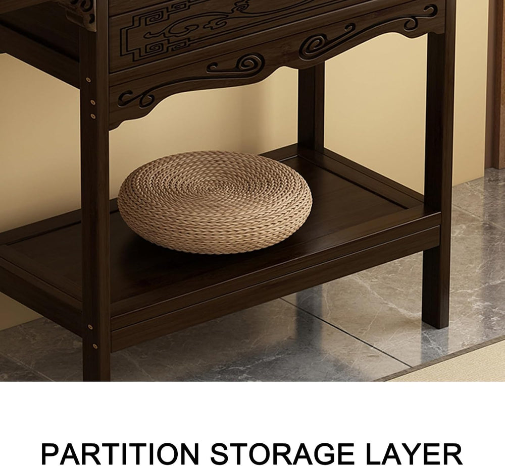 HARELA Meditation Altar Table Cabinet with Drawer, Meditation Shrine Buddhist...