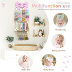 POVETIRE Headband Holder - Bow Hair Accessories Organizer, Storage Wall Hanging Display for Nursery, Toddler Girls Room