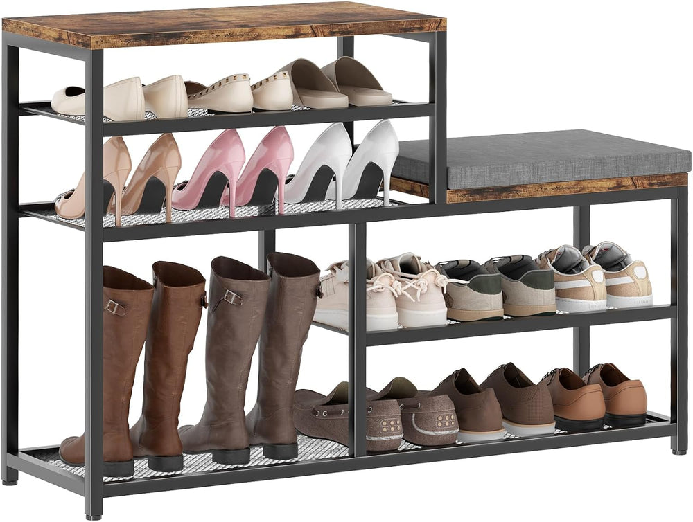 Shoe Rack,Freestanding Hidden Shoe Storage Organizer for Entryway, Shoe Bench...