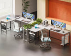 Coleshome 66" L Shaped Gaming Desk, L Shaped Desk, Computer Desk, Gaming Desk, Writing Desk, Home Office Desk, White