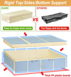 Large Underbed Storage Bags Organizer Container With Lids, Set of 2 Under Bed Storage Organizer Box With Handle, Fabric Under The Bed Storage Bins for Blanket Pillow Comforter & Quilt Wrapping Paper