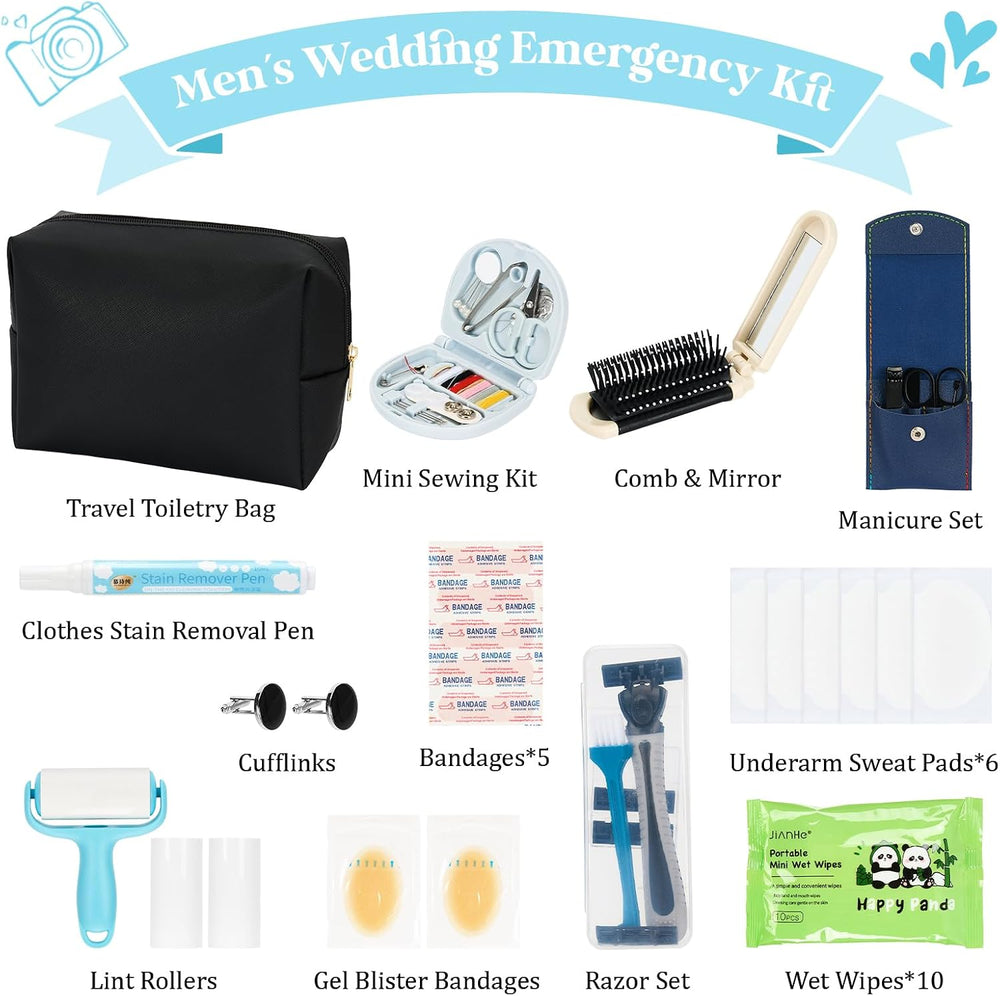 Groom Wedding Emergency Kit, Groom Wedding Survival Set for Men