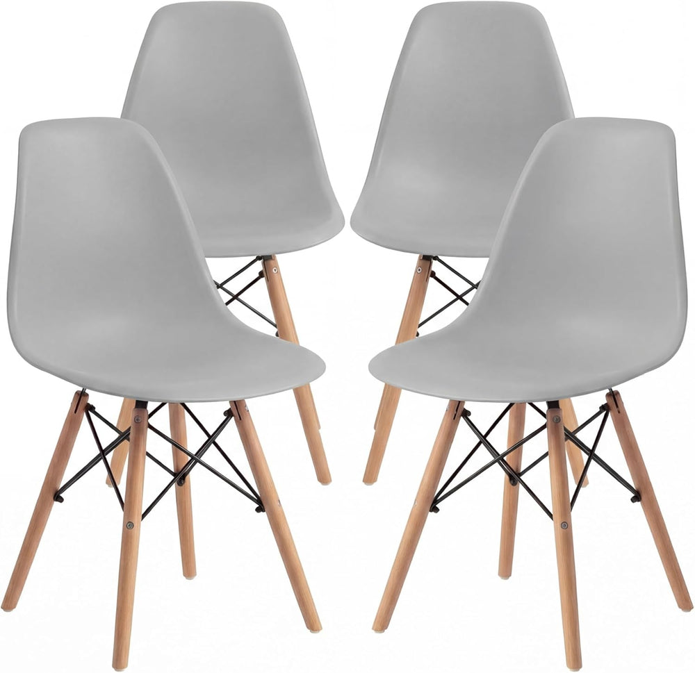 Furmax Modern Style Dining Chair Mid Century Modern DSW Chair, Shell Lounge P...