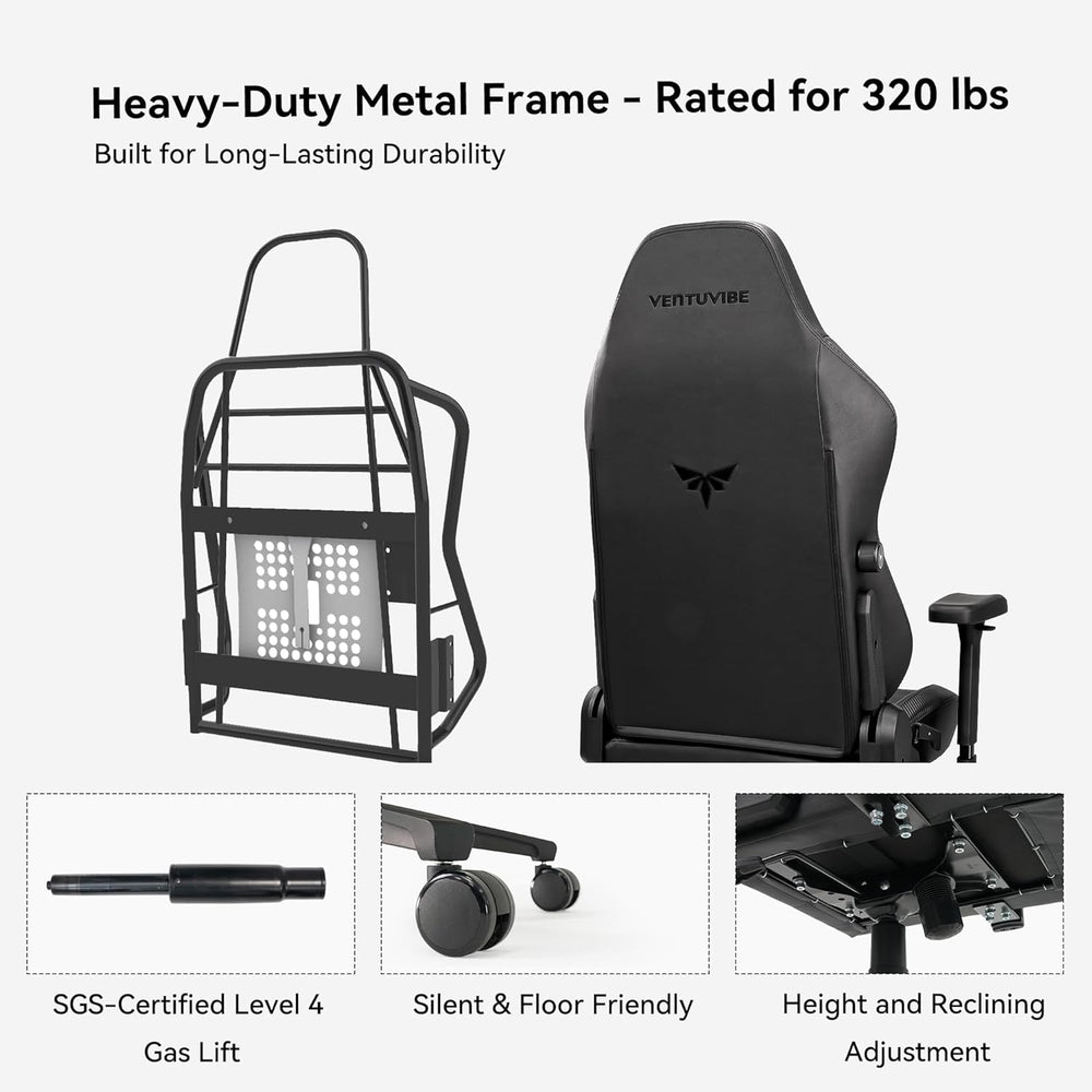 Gaming Chair - High Back Ergonomic Computer Chair with Lumbar Support, Video ...