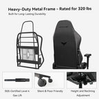 Gaming Chair - High Back Ergonomic Computer Chair with Lumbar Support, Video Game Chair-4D Adjustable Armrests,170° Reclining & 320lb Capacity,PU Leather Office Chair for Adults