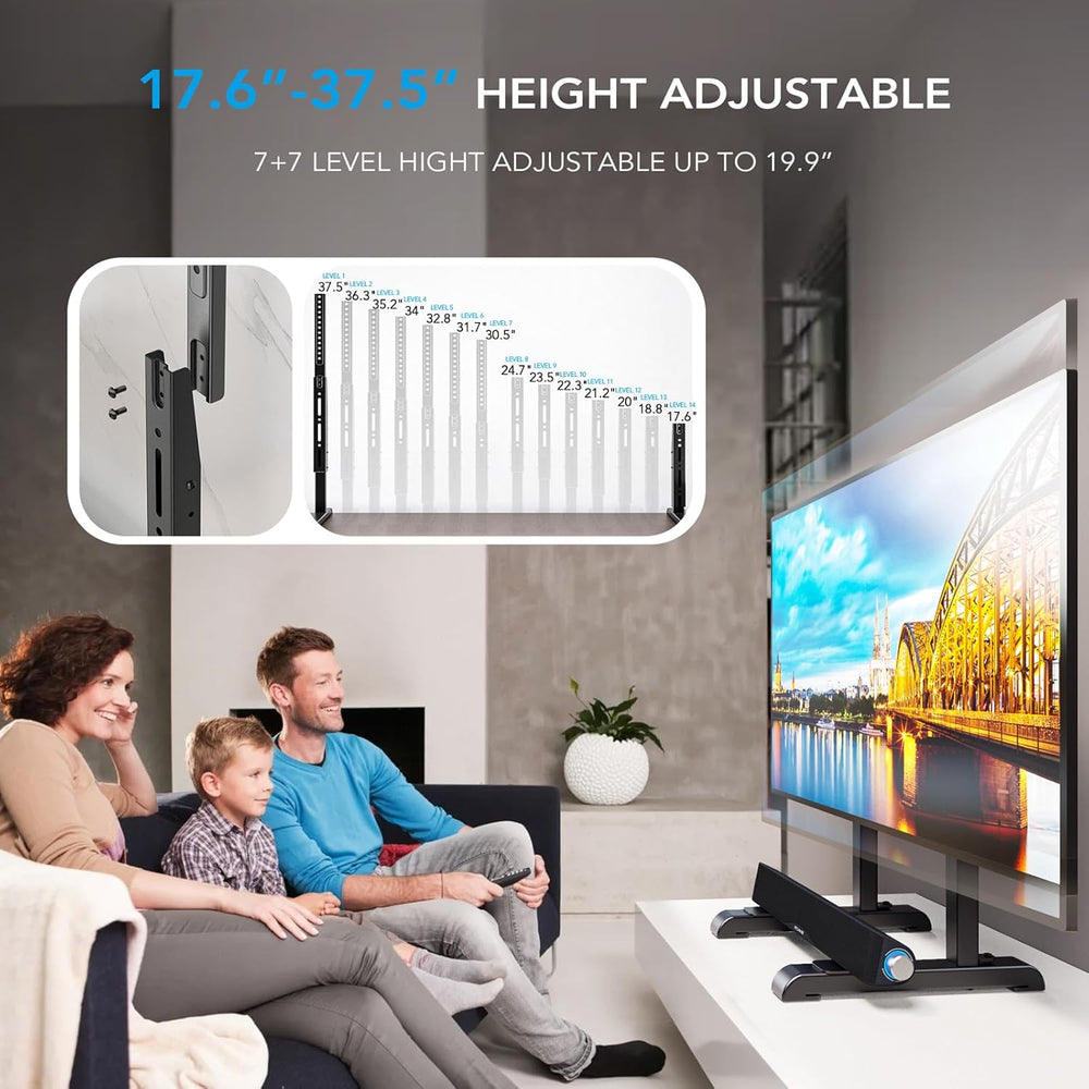 AX WABER Table Top TV Stand with Height Adjustable TV Legs Replacement for Mo...