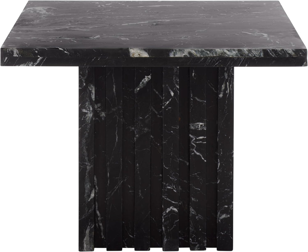 SAFAVIEH Couture Collection – Olivia Black Square Travertine Accent Table, Sc...