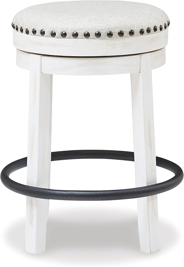 Signature Design by Ashley Valebeck 24" Counter Height Upholstered Swive...