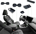 ELECFRESH 6PCS Center Console Organizer Tray for 2025 2024-2019 Toyota RAV4 Accessories, Armrest Storage Box, Driver Storage Drawer, Passenger Storage Mat Console Cup Holder Inserts for Toyota RAV4