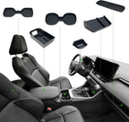 ELECFRESH 6PCS Center Console Organizer Tray for 2025 2024-2019 Toyota RAV4 Accessories, Armrest Storage Box, Driver Storage Drawer, Passenger Storage Mat Console Cup Holder Inserts for Toyota RAV4