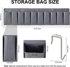 RV Shoe Pockets 10 Pockets Heavy Hanging Bedside Storage Organizer with Sturdy Hooks Storage Pockets Hangs on bed for Shoes Toys and Tool Accessories