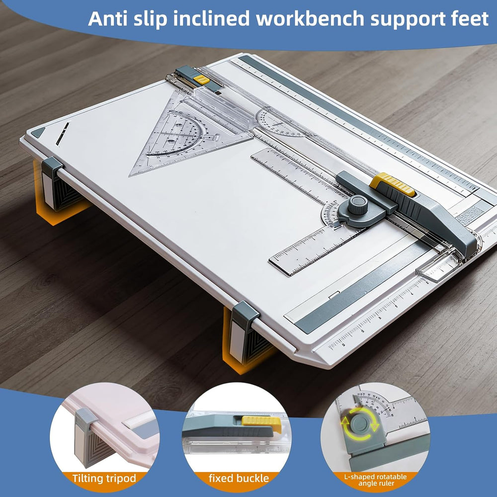 A3 Drawing Board Drafting Table Multifunctional Drawing Board Table with Clea...
