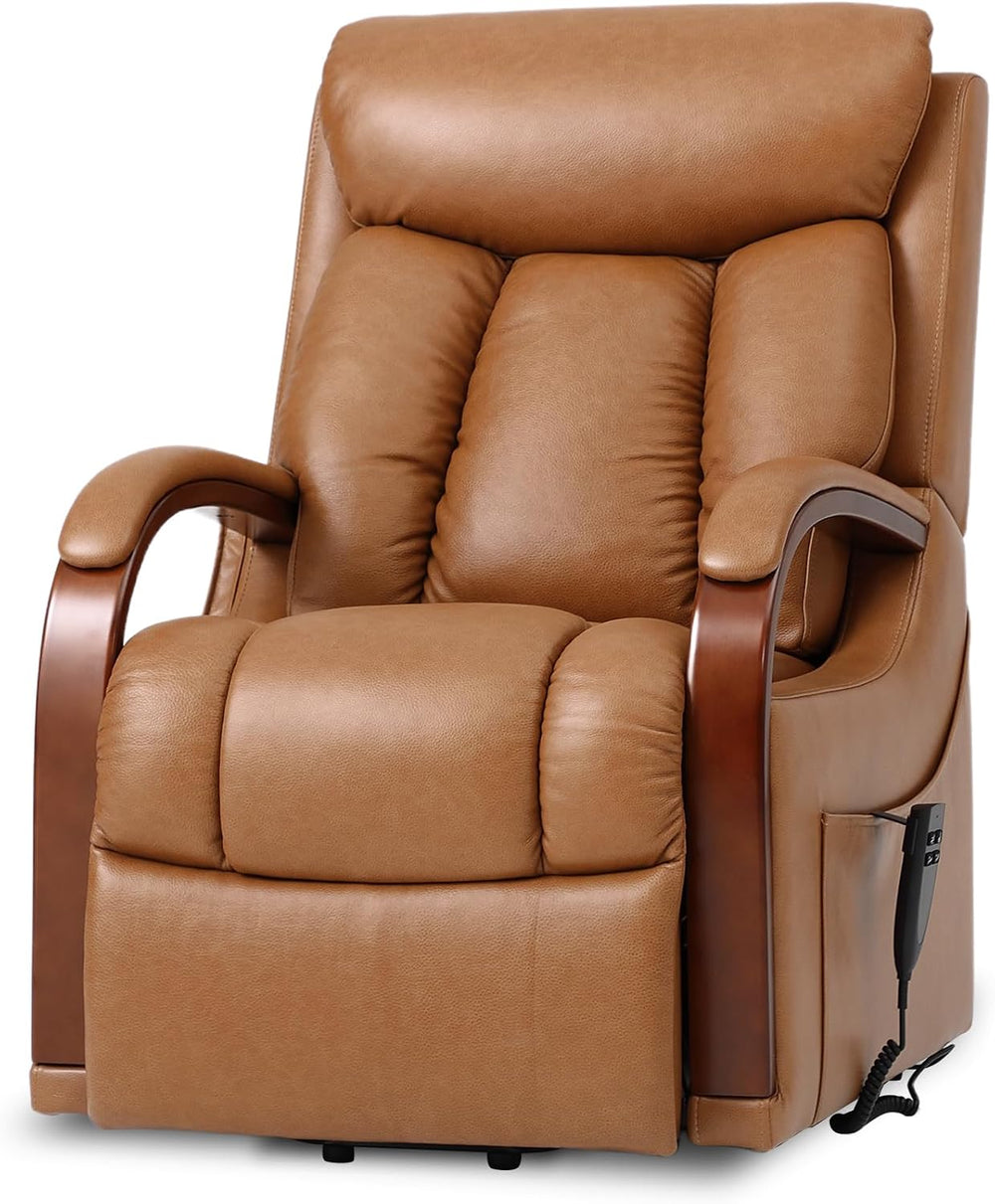 DYNOX Small Lift Chair Recliner with Heat and Massage, Dual Motor Power Lift ...