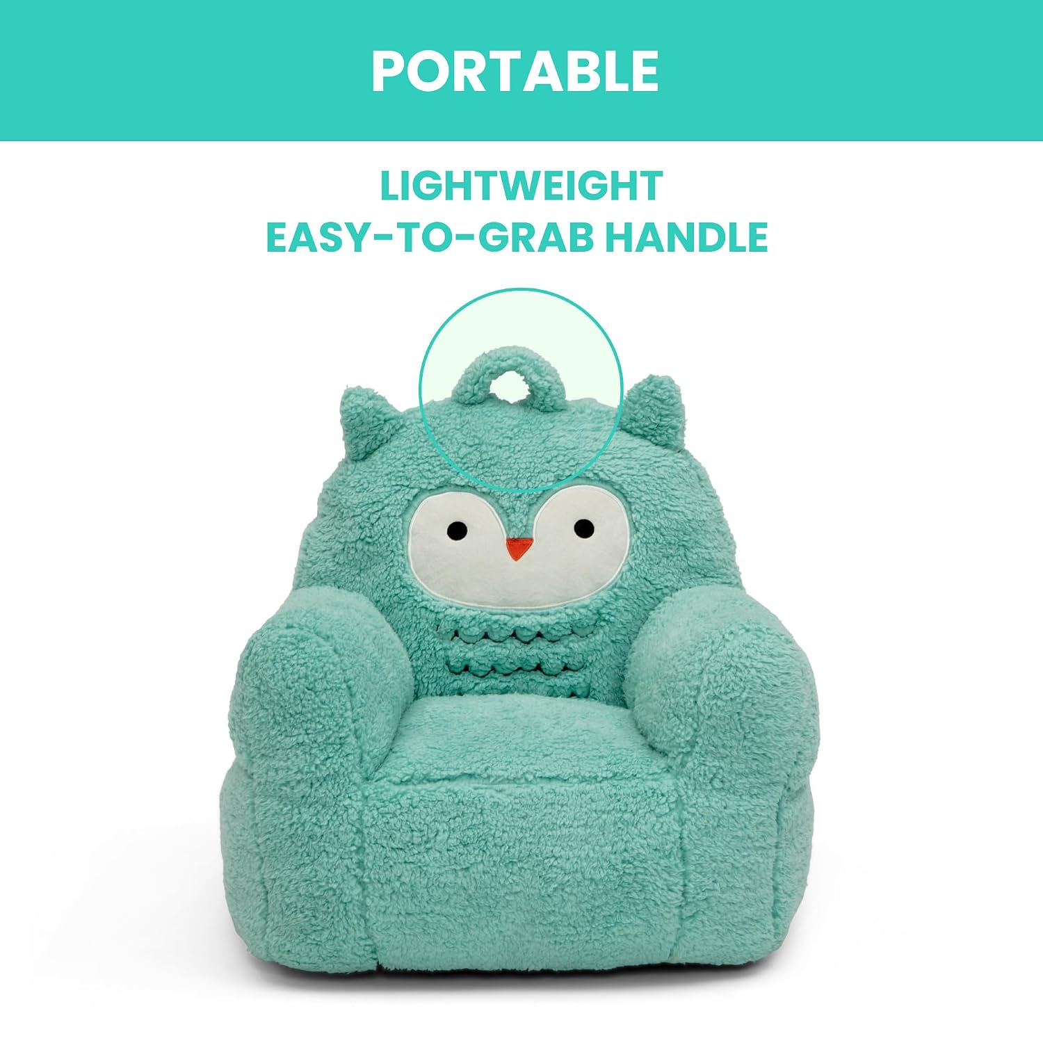 Delta Children Owl Cozee Buddy Chair, Teal
