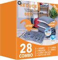 28 Pack Vacuum Seal Bags For Clothing,(3 Jumbo, 3 Large, 6 Medium, 6 Small, 5 Travel roll up bags,5 small Travel roll up bags) Space Saver Bag for Clothes, Blanket, Duvets, Pillows, Comforters