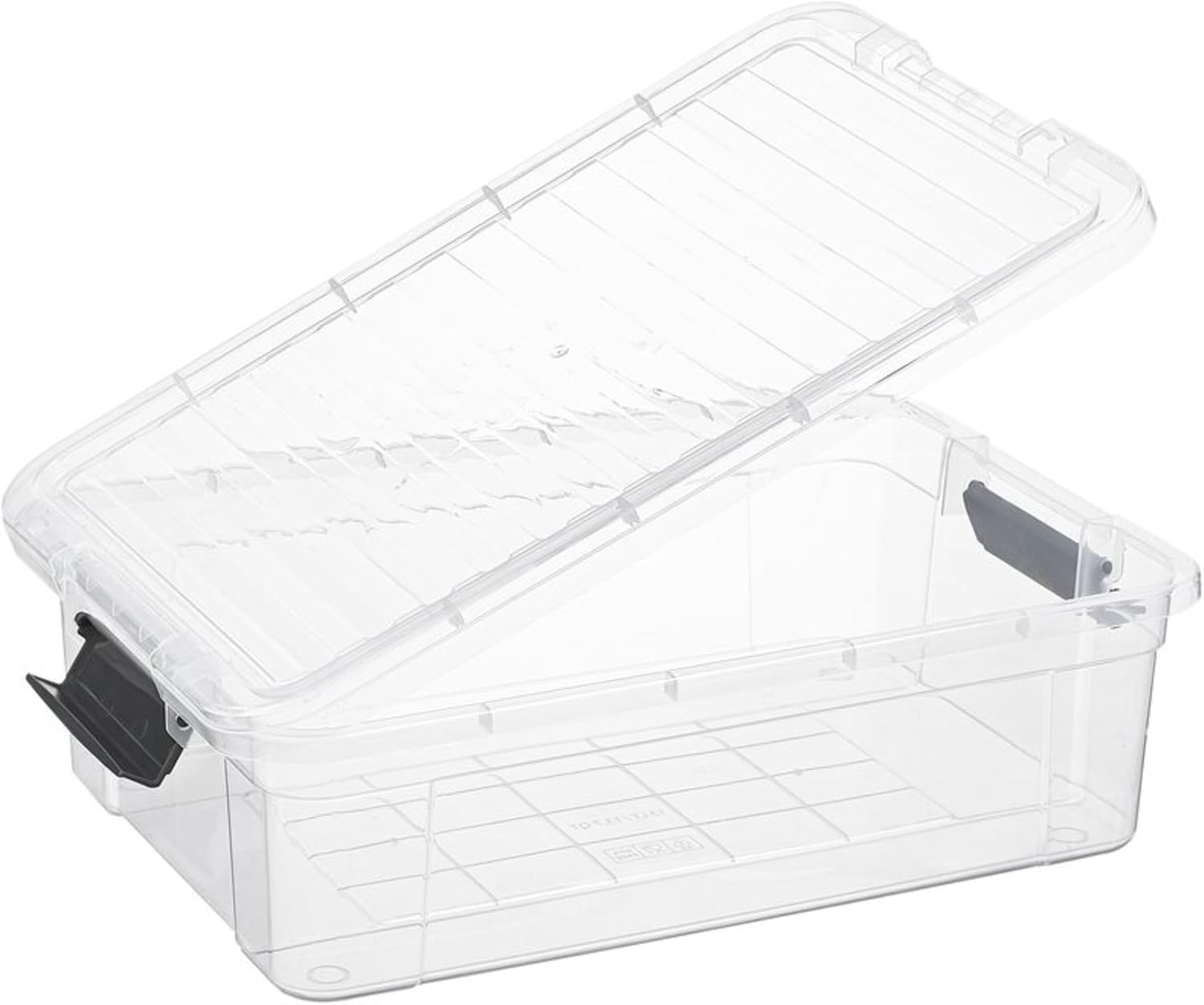 Superio 6 Pack Clear Plastic Storage Container with Lid Home - 13.7 Qt, Office Organizer Storage Bin, Stackable, For Closet, Under the Bed, or Locker, Use for Clothes, Food, Toys, Supplies, Linen.