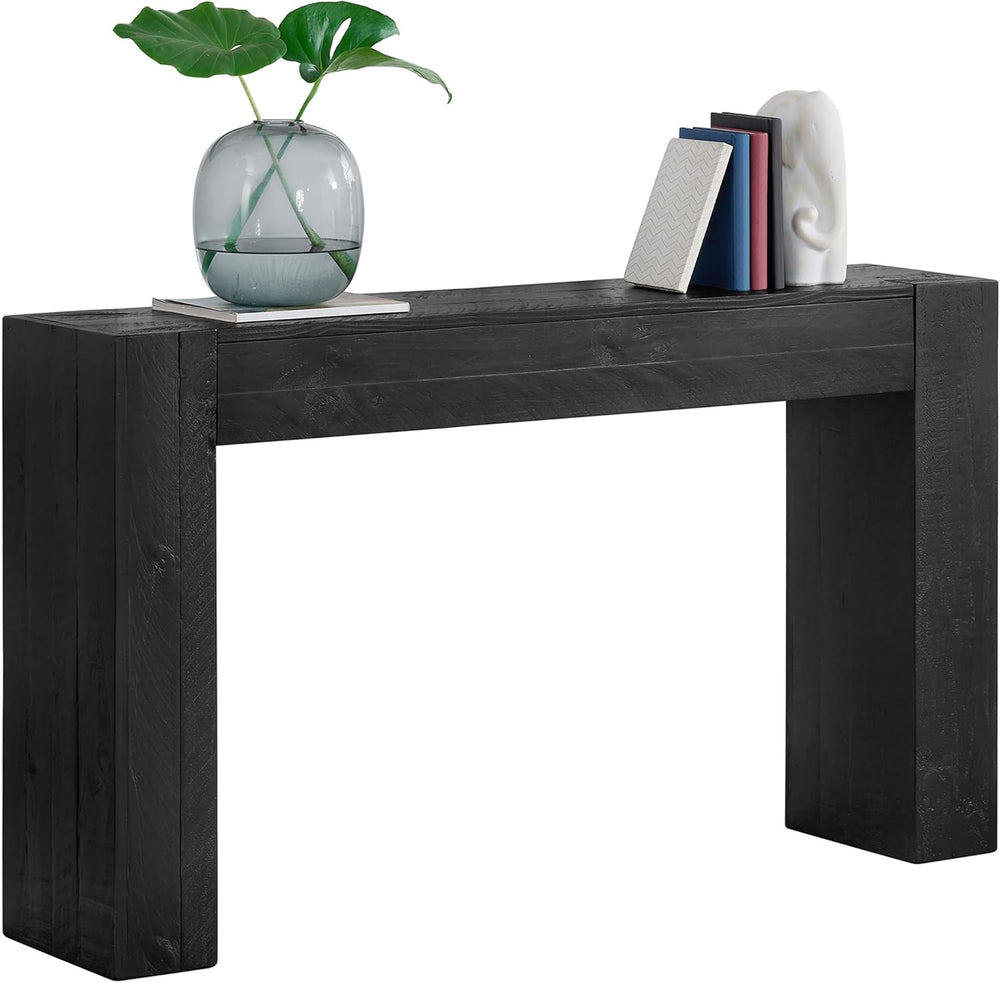 Alaterre Furniture Stockyard Solid Wood Console Table - 56 Inch Modern Farmho...