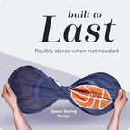 Handy Laundry Collapsible Mesh Pop Up Hamper with Wide Opening and Side Pocket - Breathable, Sturdy, Foldable, and Space-Saving Design for Clothes and Storage (Sports)