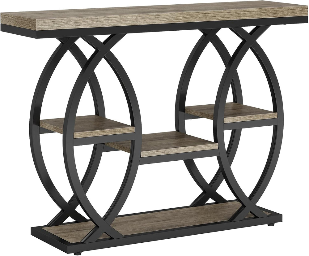 Tribesigns 39.4" Console Table, 4-Tier Sofa Table, Accent Tables, Grey |...