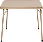 EMMA + OLIVER Kids Tan Folding Game and Activity Table - Toddler Table for Daycare Center