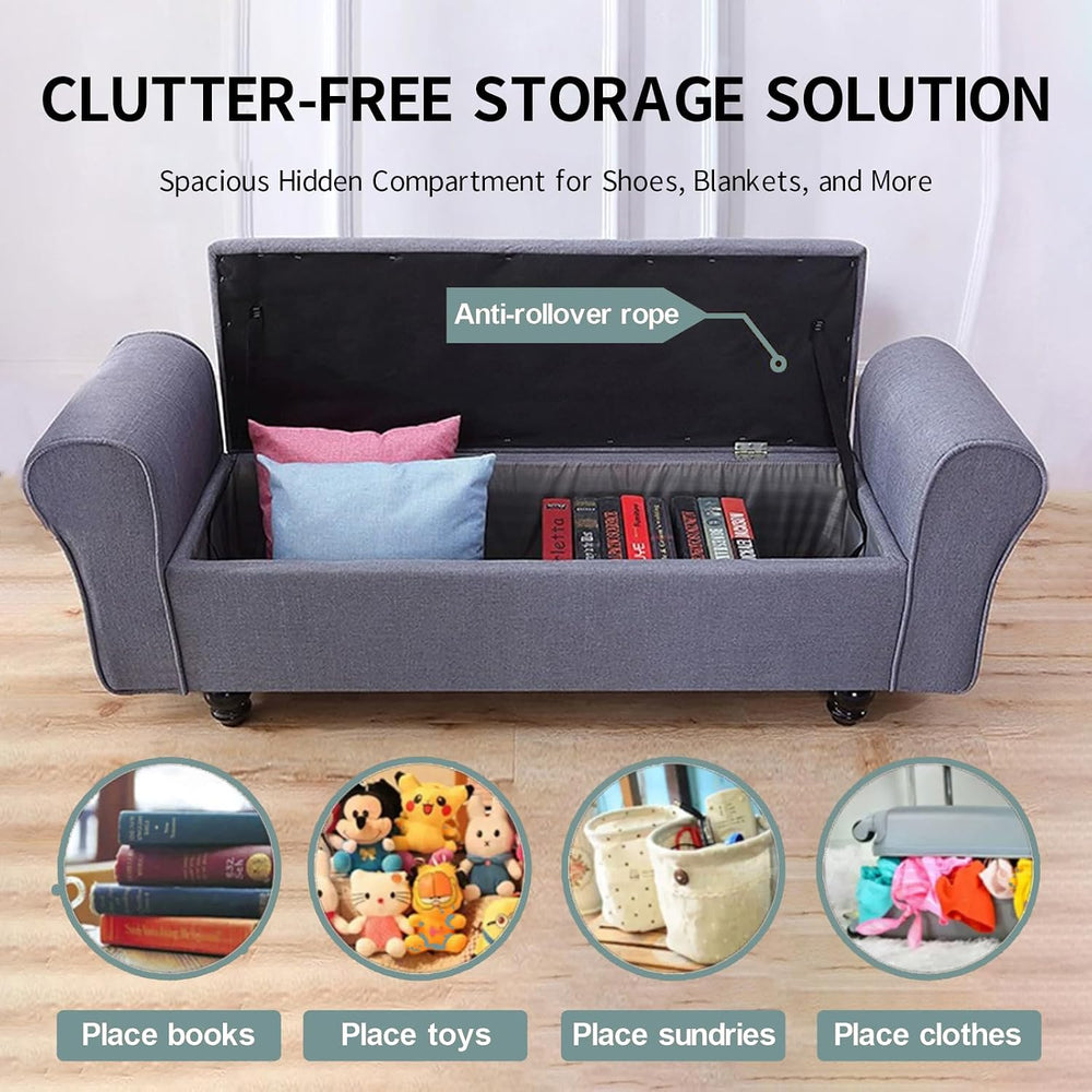 Shoe Storage Bench End-of-Bed Storage Bench End-of-Bed Bench with Storage Bed...