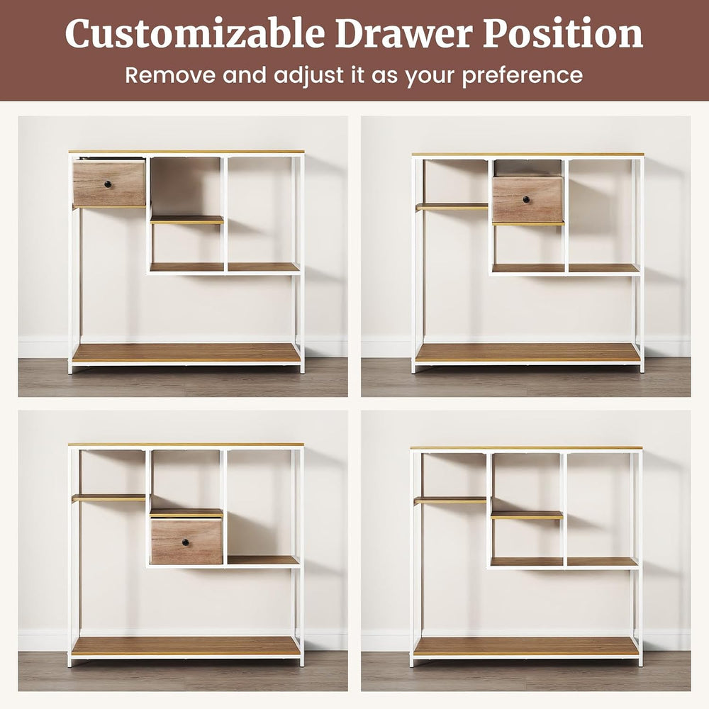 GIANTEX 40" Narrow Console Table, Modern Entryway Sofa Table | Open Stor...