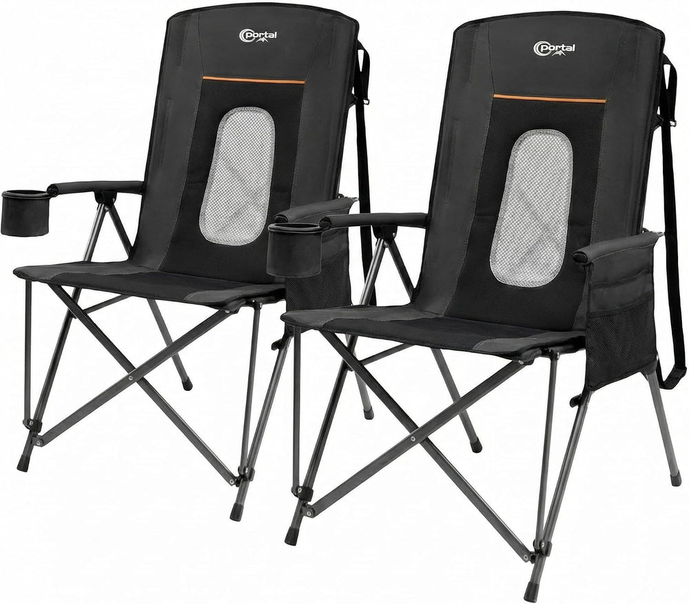 Portal Oversized Folding Camping Chair High Back Portable Lawn Chairs for Adu...