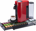 ZCDCP Nespresso Vertuo Pod Holder Coffee Capsule Drawer Black 30 Pods