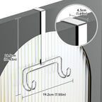 Ironing Board Holder Wall Mount, Over The Door Ironing Board Holder, Over The Door Or Wall Mount Ironing Board Hanger for Y & T Leg Iron Boards (Silver)
