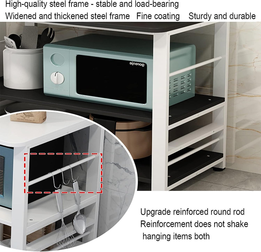 Microwave Stand Microwave Shelf Microwave Rack Kitchen Shelf Utility Storage ...