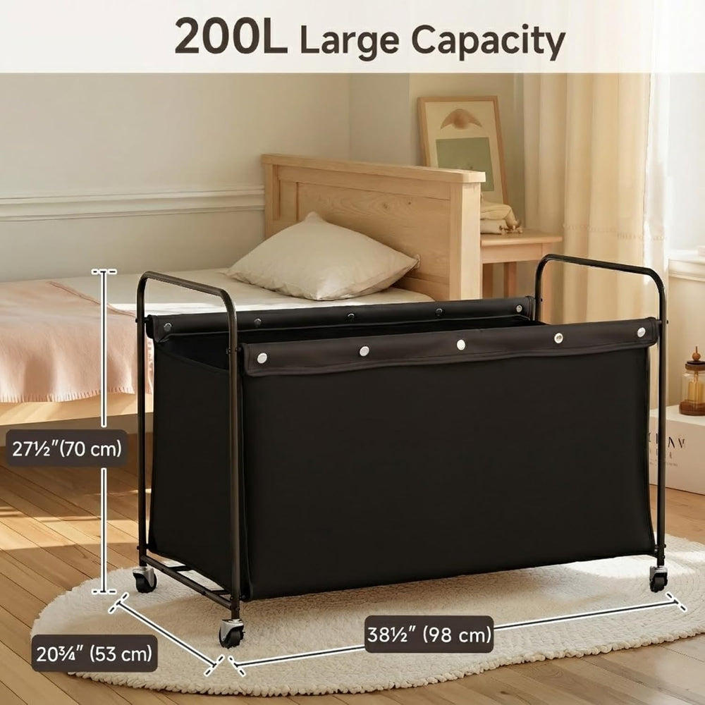 StorageWorks 200L Extra Large Storage Chest with Wheels for Living Room | Stu...