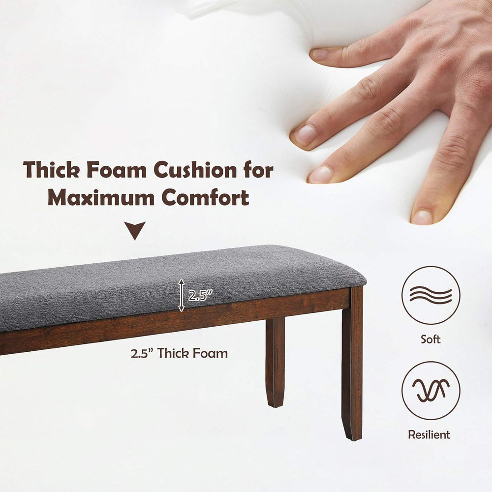 GIANTEX Dining Room Bench with Upholstered Padded Seat, 660lbs Capacity, 47&q...