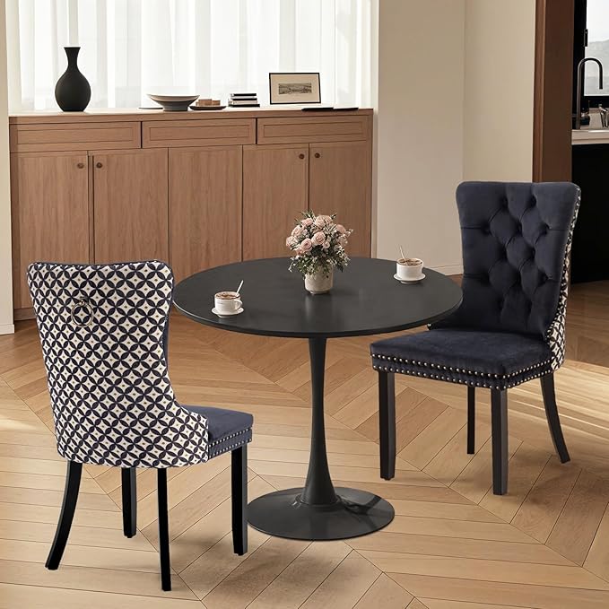 SoarFlash Kitchen Table and Chairs for 2, 24" Dining Table Set for 2 wit...