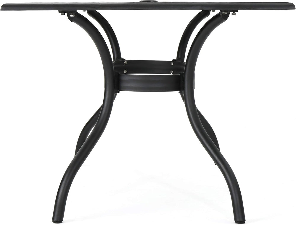 Christopher Knight Home Cayman Outdoor 6-Seater Cast Aluminum Dining Set, 7-P...