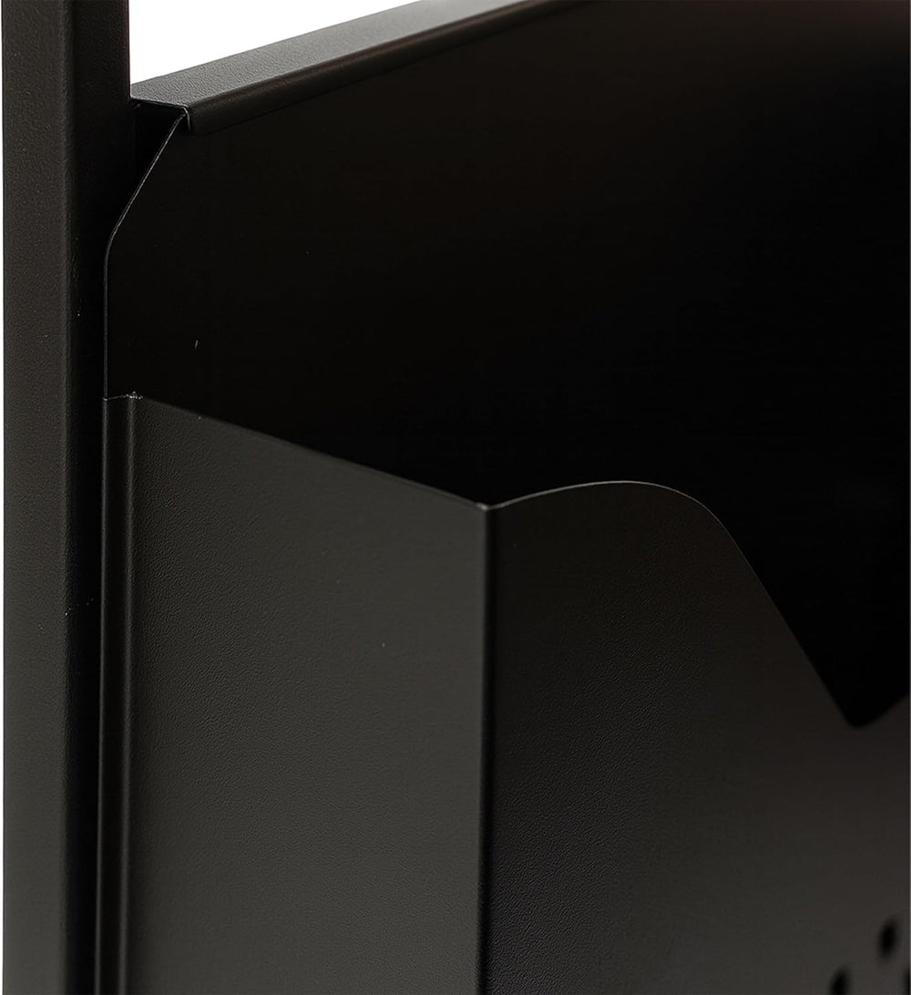 Relaxdays side table with magazine holder, HWD: 63x30x37 cm, wood, metal, C-s...