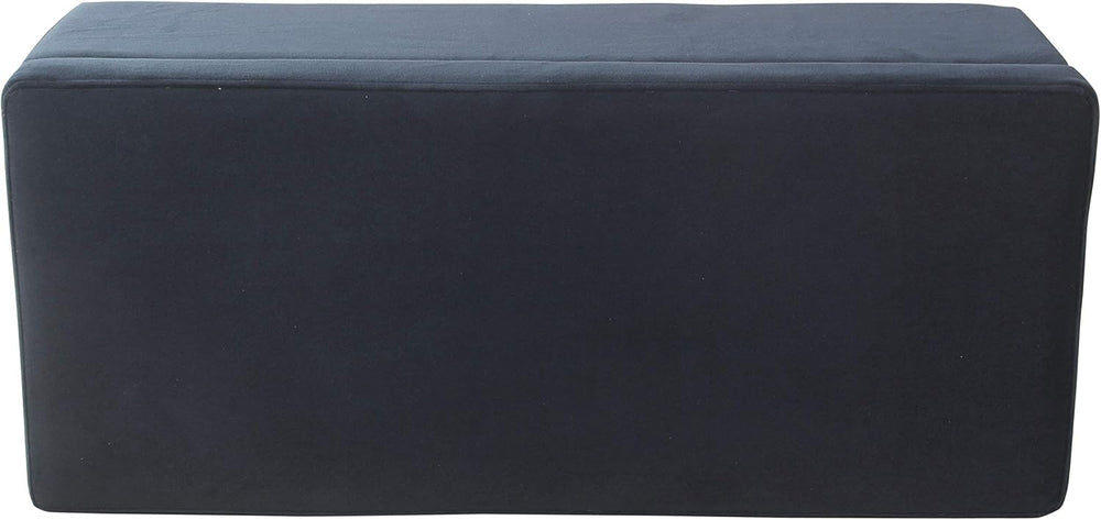HomePop 36" Storage Ottoman Bench with Hinged Lid - Navy