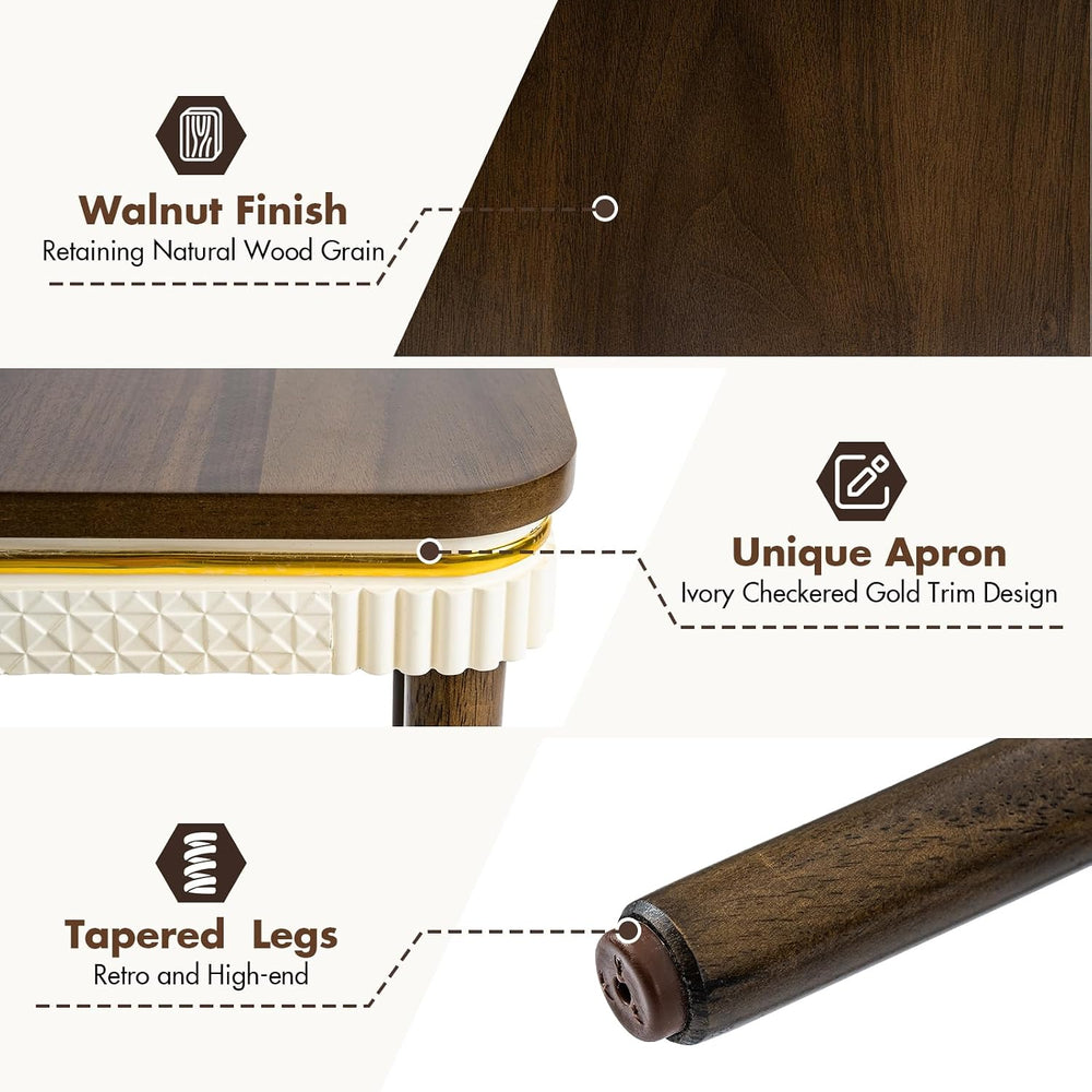 Hyfirm Walnut Nesting Tables Set of 3, Mid Century Side Tables | Space-Saving...