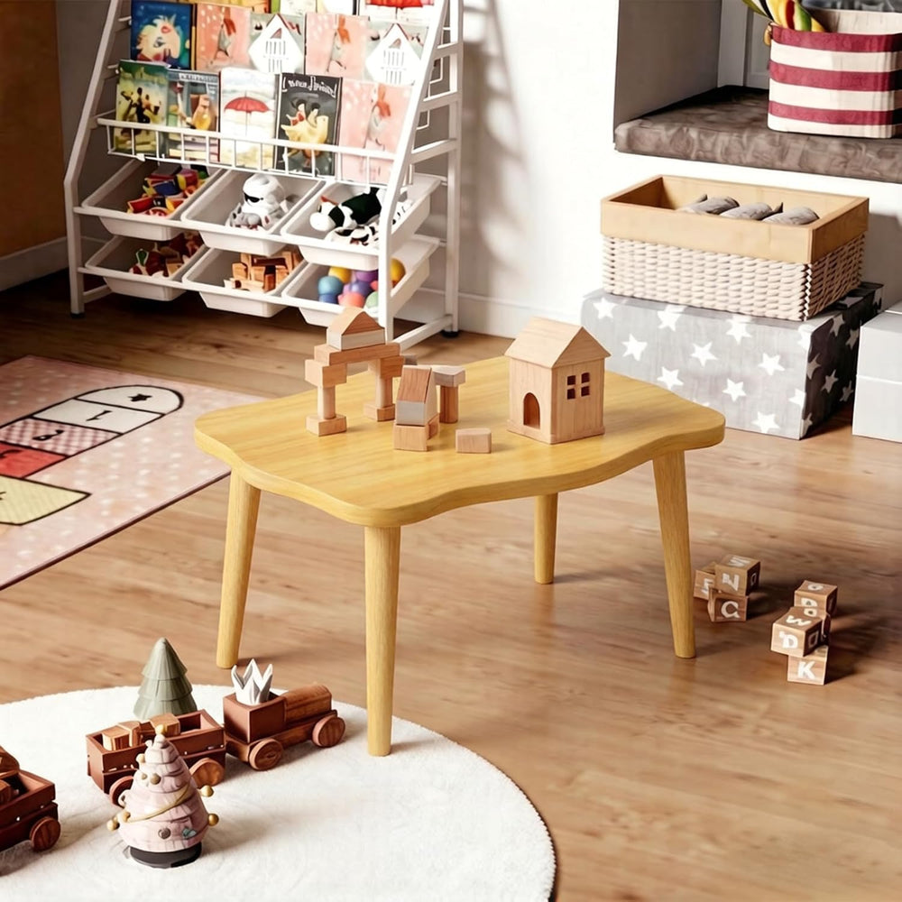 Cookie Coffee Table for Living room, Natural, 19.7"D x 31.5"W x 16&...