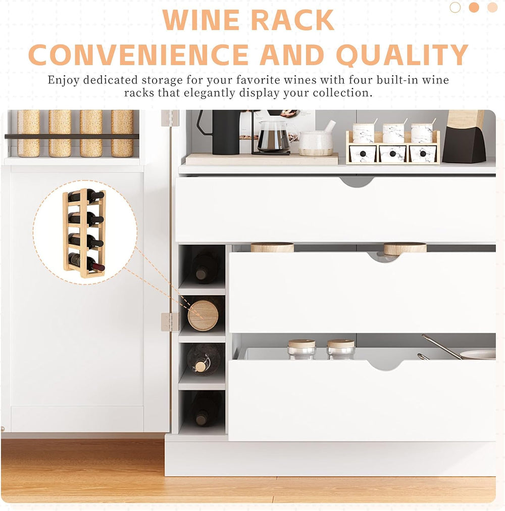 roomfitters 77'' Kitchen Pantry Organizers and Storage Kitchen Cabine...