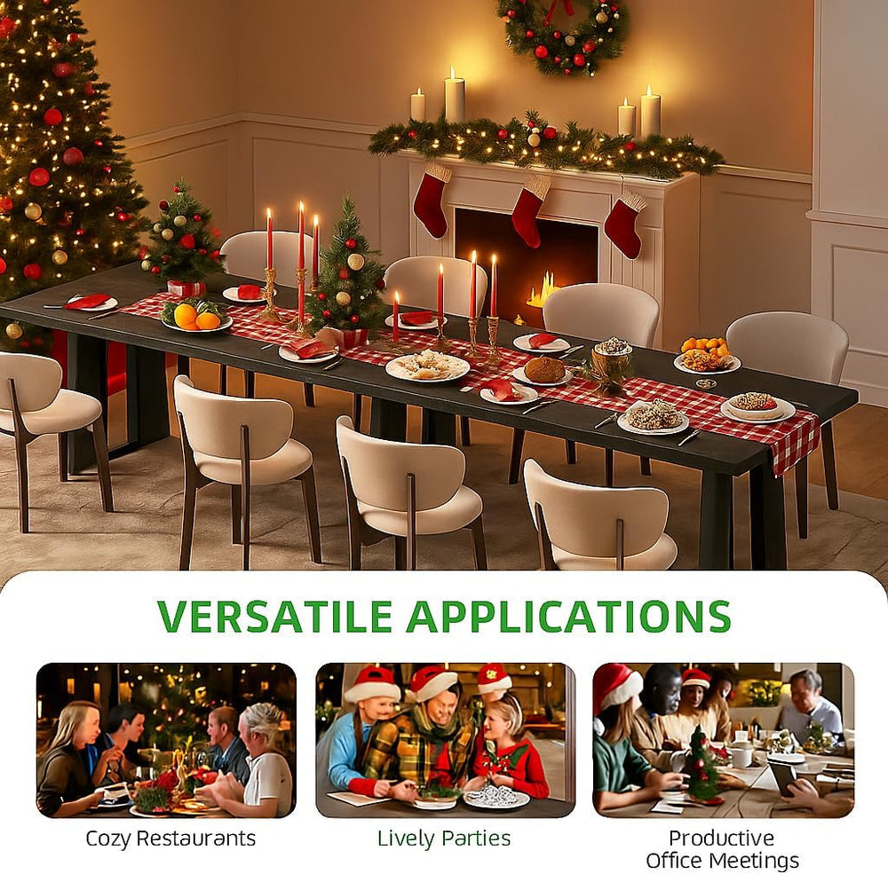YITAHOME 70.86 Inch Dining Table for 6-8 People, Wooden Farmhouse Rectangular...