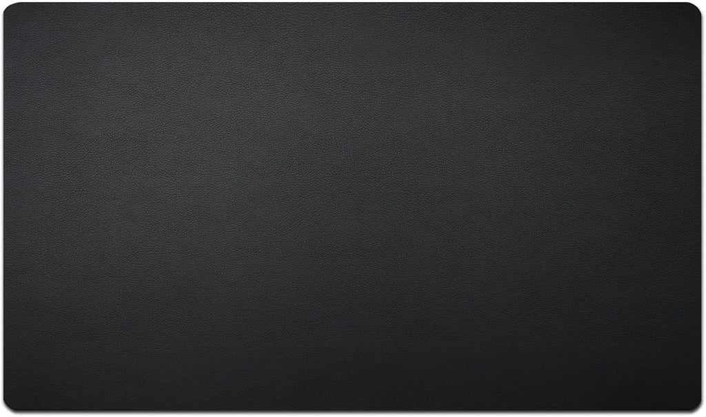 Nekmit Leather Desk Blotter Pad 24 x 14 Inches, Flat, Non-Slip, Waterproof, Black
